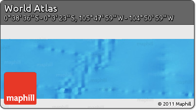 Physical Panoramic Map of the Area around 0° 21' 0" S, 105° 19' 29" W