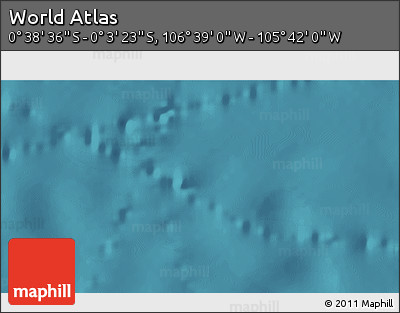 Satellite 3D Map of the Area around 0° 21' 0" S, 106° 10' 30" W