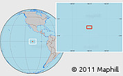 Gray Location Map of the area around 0° 21' 0" S, 106° 10' 30" W