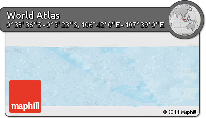 Political Panoramic Map of the Area around 0° 21' 0" S, 107° 10' 30" E