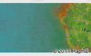 Satellite 3D Map of the area around 0° 21' 0" S, 108° 52' 30" E