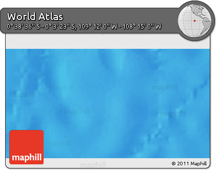 Physical 3D Map of the Area around 0° 21' 0" S, 108° 43' 29" W