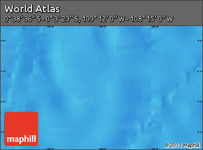 Physical Map of the Area around 0° 21' 0" S, 108° 43' 29" W