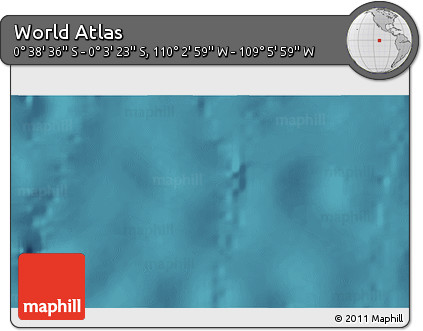 Satellite 3D Map of the Area around 0° 21' 0" S, 109° 34' 29" W