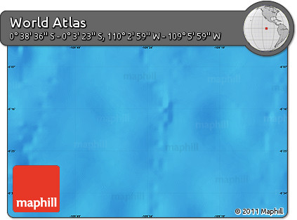 Physical Map of the Area around 0° 21' 0" S, 109° 34' 29" W