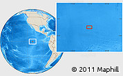 Shaded Relief Location Map of the area around 0° 21' 0" S, 110° 25' 30" W