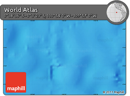 Physical Map of the Area around 0° 21' 0" S, 110° 25' 30" W