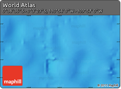 Physical Map of the Area around 0° 21' 0" S, 110° 25' 30" W