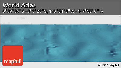 Satellite Panoramic Map of the Area around 0° 21' 0" S, 110° 25' 30" W