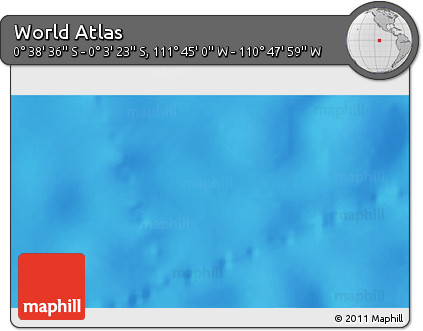 Physical 3D Map of the Area around 0° 21' 0" S, 111° 16' 30" W