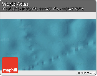 Satellite 3D Map of the Area around 0° 21' 0" S, 111° 16' 30" W