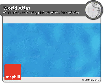 Shaded Relief 3D Map of the Area around 0° 21' 0" S, 112° 7' 30" W