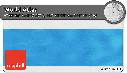 Physical Panoramic Map of the Area around 0° 21' 0" S, 112° 7' 30" W