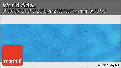 Physical Panoramic Map of the Area around 0° 21' 0" S, 112° 7' 30" W