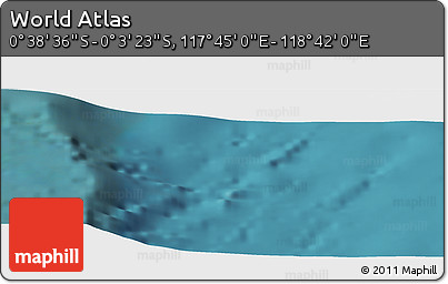 Satellite Panoramic Map of the Area around 0° 21' 0" S, 118° 13' 29" E