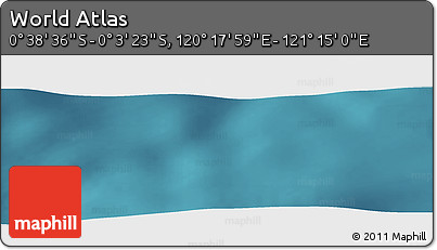 Satellite Panoramic Map of the Area around 0° 21' 0" S, 120° 46' 30" E