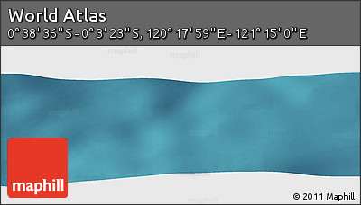 Satellite Panoramic Map of the Area around 0° 21' 0" S, 120° 46' 30" E