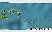 Satellite 3D Map of the area around 0° 21' 0" S, 122° 28' 29" E