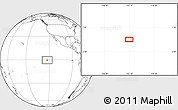 Blank Location Map of the area around 0° 21' 0" S, 123° 10' 30" W