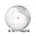 Outline Map of the Area around 0° 21' 0" S, 124° 1' 30" W, rectangular outline