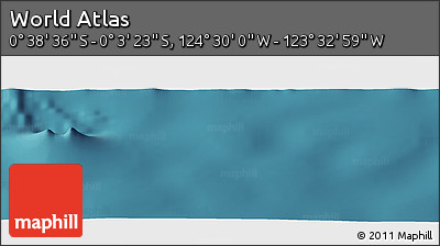 Satellite Panoramic Map of the Area around 0° 21' 0" S, 124° 1' 30" W