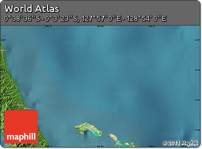 Satellite Map of the Area around 0° 21' 0" S, 128° 25' 30" E