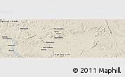Shaded Relief Panoramic Map of the area around 0° 21' 0" S, 12° 49' 29" E