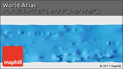 Physical Panoramic Map of the Area around 0° 21' 0" S, 12° 40' 30" W