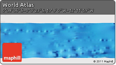 Physical Panoramic Map of the Area around 0° 21' 0" S, 12° 40' 30" W