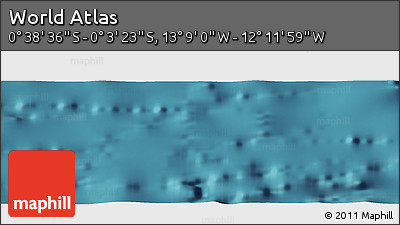 Satellite Panoramic Map of the Area around 0° 21' 0" S, 12° 40' 30" W