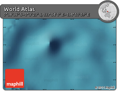 Satellite Map of the Area around 0° 21' 0" S, 134° 22' 30" E