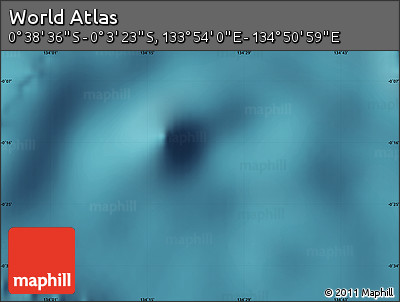 Satellite Map of the Area around 0° 21' 0" S, 134° 22' 30" E