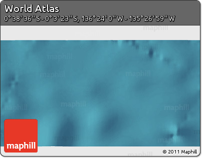 Satellite 3D Map of the Area around 0° 21' 0" S, 135° 55' 30" W