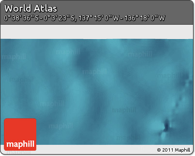 Satellite 3D Map of the Area around 0° 21' 0" S, 136° 46' 30" W