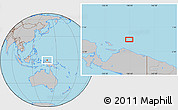 Gray Location Map of the area around 0° 21' 0" S, 138° 37' 30" E