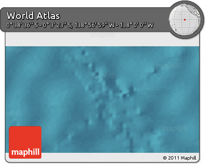 Satellite 3D Map of the Area around 0° 21' 0" S, 138° 28' 29" W