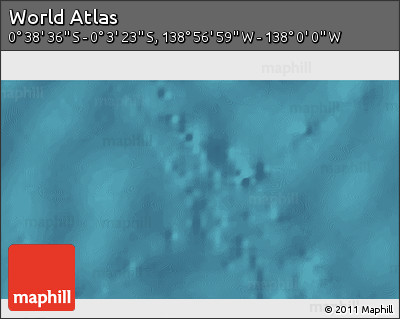 Satellite 3D Map of the Area around 0° 21' 0" S, 138° 28' 29" W
