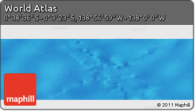 Physical Panoramic Map of the Area around 0° 21' 0" S, 138° 28' 29" W