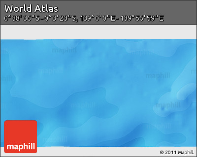 Political 3D Map of the Area around 0° 21' 0" S, 139° 28' 29" E