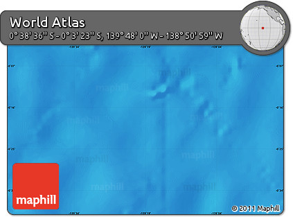 Physical Map of the Area around 0° 21' 0" S, 139° 19' 29" W