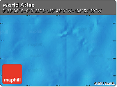Physical Map of the Area around 0° 21' 0" S, 139° 19' 29" W