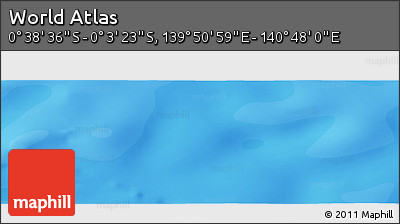 Political Panoramic Map of the Area around 0° 21' 0" S, 140° 19' 29" E
