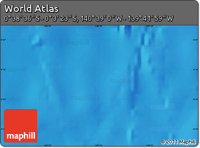 Shaded Relief Map of the Area around 0° 21' 0" S, 140° 10' 30" W