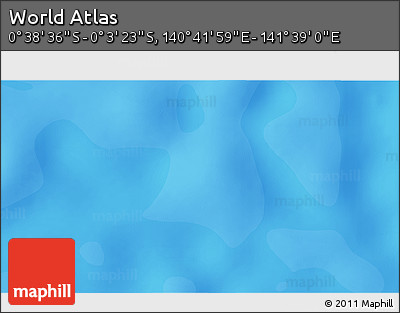 Political 3D Map of the Area around 0° 21' 0" S, 141° 10' 30" E