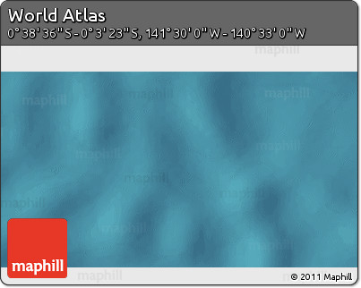 Satellite 3D Map of the Area around 0° 21' 0" S, 141° 1' 30" W