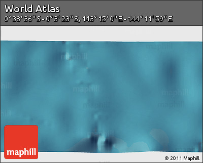 Satellite 3D Map of the Area around 0° 21' 0" S, 143° 43' 29" E