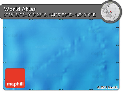 Shaded Relief Map of the Area around 0° 21' 0" S, 144° 34' 29" E