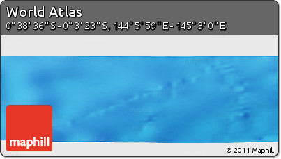 Physical Panoramic Map of the Area around 0° 21' 0" S, 144° 34' 29" E