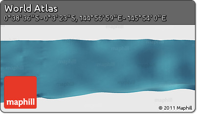 Satellite Panoramic Map of the Area around 0° 21' 0" S, 145° 25' 30" E