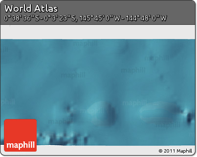 Satellite 3D Map of the Area around 0° 21' 0" S, 145° 16' 30" W